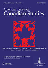 American Review of Canadian Studies cover